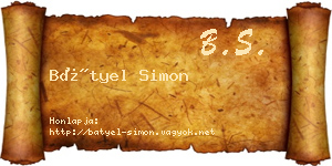 Bátyel Simon névjegykártya